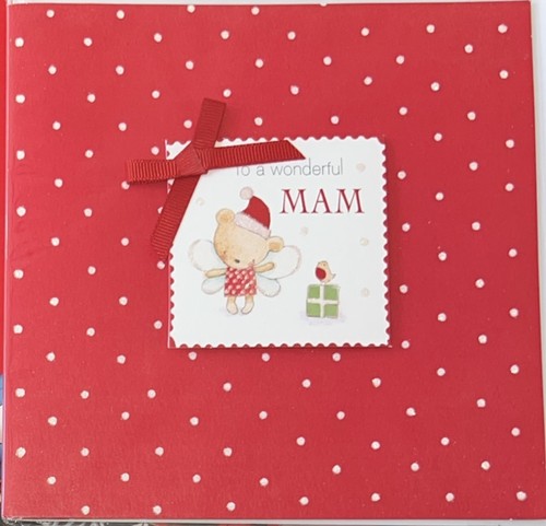 Mam christmas card clintons - card,