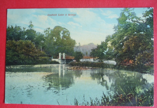 Old essex postcard gosfield - old,