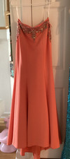 EUC orange TERANI couture gown
