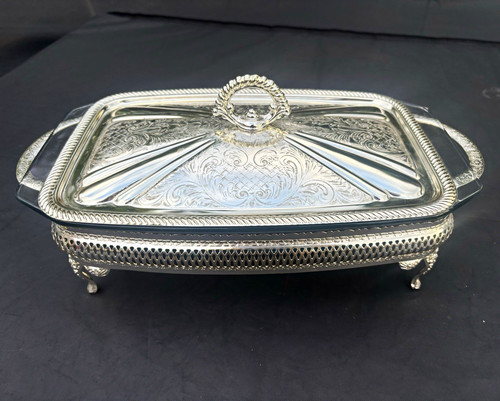 Mayell silver plate footed - mayell,