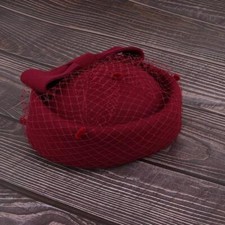 Vintage Wool Pillbox Hat with