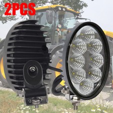 RH LH LED Oval Working LED Light For JCB FASTRAC 3CX 4CX 700/50089 Flood beam
