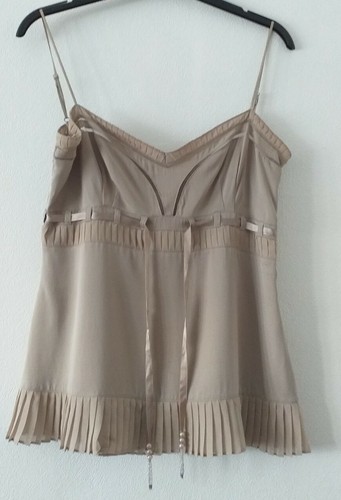 Grey silk camisole top size - grey,