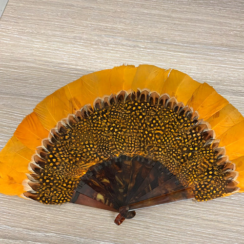 Vintage feather folding hand - feather,