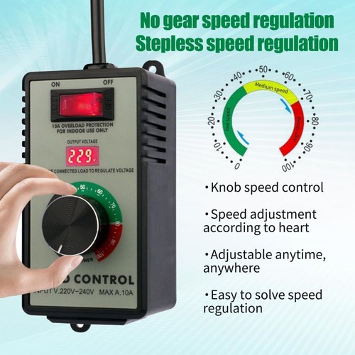Speed controller motor - speed, display