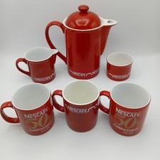 Vintage Nescafe Red Coffee Set