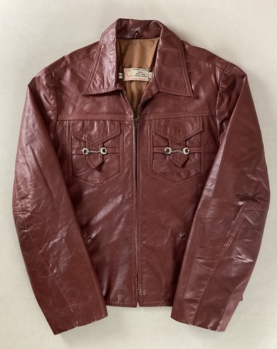 Vintage leather trucker jacket - trucker,