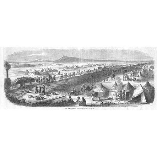 The suez railway construction - the,