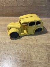 Triang Minic Austin Taxi Car - For Spares - Plastic- Yellow