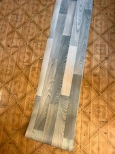 vintage blue wood effect vinyl offcut from the 90s 2 pieces