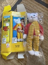 Vintage Rupert Bear Soft Toy - 25" Boxed. Tebro Toys Ltd.