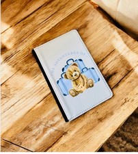 Personalized Teddy Bear Passport Cover: Baby's First Holiday Child Boy Girl