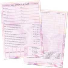 Nail Care Client Cards A6 Size