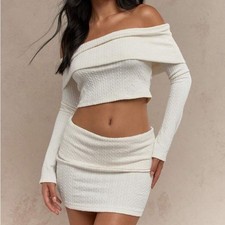 MISSGUIDED Cable Knit Off The