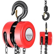 Uimoso Manual Chain Hoist 1 Ton Capacity with 3 m Lifting Chain