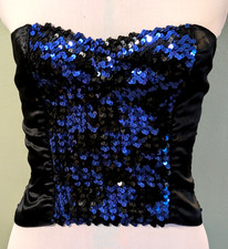 Vintage Blue Sequin Stretch
