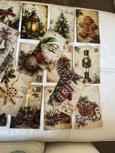Christmas postcards vintage - postcards,