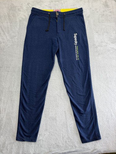 Superdry mens joggers blue - superdry,