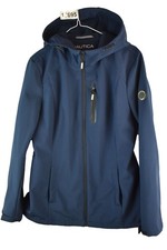 Nautica Mens Blue Comfort Stretch Softshell Water Resistant Anorak jacket XL
