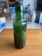 Vintage Old Antique Green Glass Bottle 8" R. White R.W.& S. Ltd 