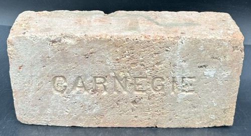 Stamped carnegie brick antique - carnegie,
