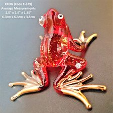Beautiful Glittered GLASS FROG