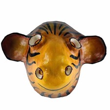 Folk Art Animal Wall Mask Paper mache By Michele Coxon 