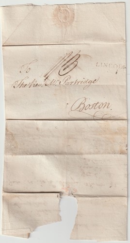 1801 lincoln pmk - letter, john