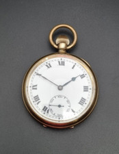 record gold plated illinois elgin case pocket watch