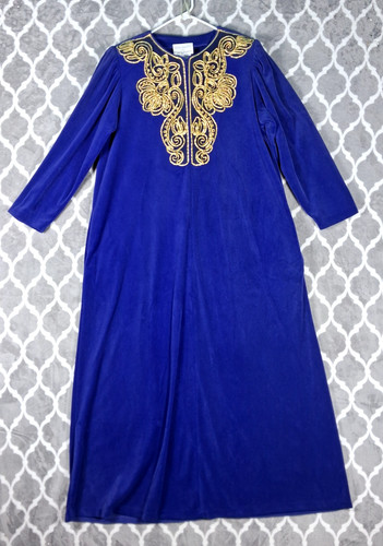 Vintage velour caftan - vintage, robe