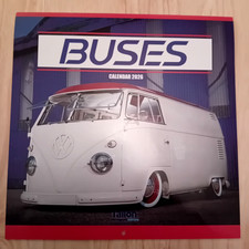 2026 VW Camper Van Calendar UK Month to View POSTED FLAT Wall Men Easy Read Bus