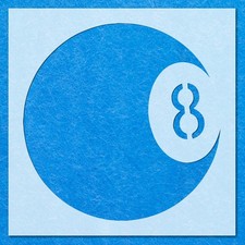 8 Ball Stencil Stencil, Mylar