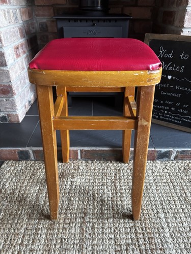 Vintage retro wooden - vintage, stool