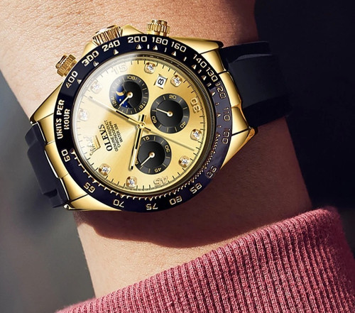 Olevs luxury men watch - olevs,