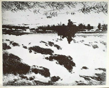 BENSON WILDFOWLERS GUNNER'S BLIND Frank Print C1947 SHOOTING GAME