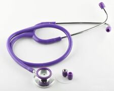 Dual  Head Stethoscope for Medical EMT Nurse Doctor Vet Student Purple CE