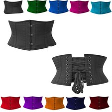 Heavy Duty Steel Boned Women Und Bust Corset Waist Training Multi Cotton Corset
