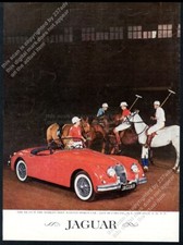 1957 Jaguar XK150 red car polo