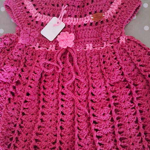 Handmade girls pink crochet - girls,