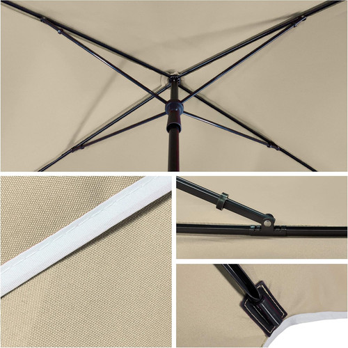 Rectangular garden parasol - garden,