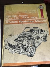 Haynes Owners Workshop Repair Service Manual MG Midget & A H Sprite 1958-1978