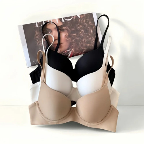 Seamless push bra fixed cup - push,