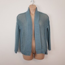 Warehouse UK 12 Blue Open Knit