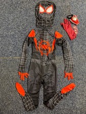 KIDS SPIDERMAN COSTUME WITH WRIST WEB SHOOTER SIZE 120 6-7 YEARS - NEW