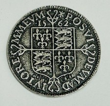Elizabeth sixpence 1562 - i,