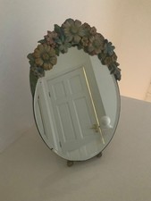 Vintage Antique Oval Barbola