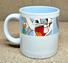 Rare 1998 Bugs Bunny Warner Bros Looney Tunes Baby Blue Mug Vintage Retro Cup