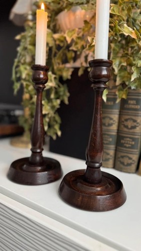 Pair vintage wooden - pair,