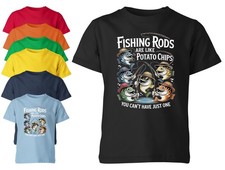 Fishing rods funny - kids, unisex