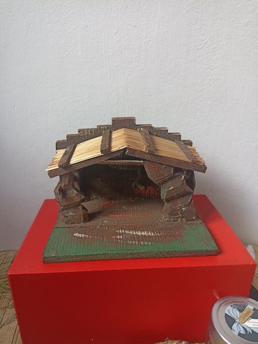 Vintage nativity stable - nativity,